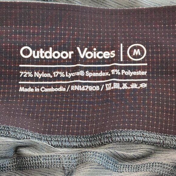 Outdoor Voices Leggings TechSweat Core 3/4 High Rise Evergreen Gym Yoga MEDIUM - Picture 3 of 12